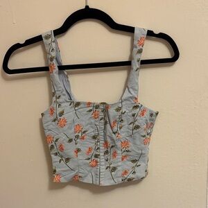 VRG Grl Baby Blue Corset Top